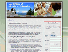 Tablet Screenshot of poterackelaw.com